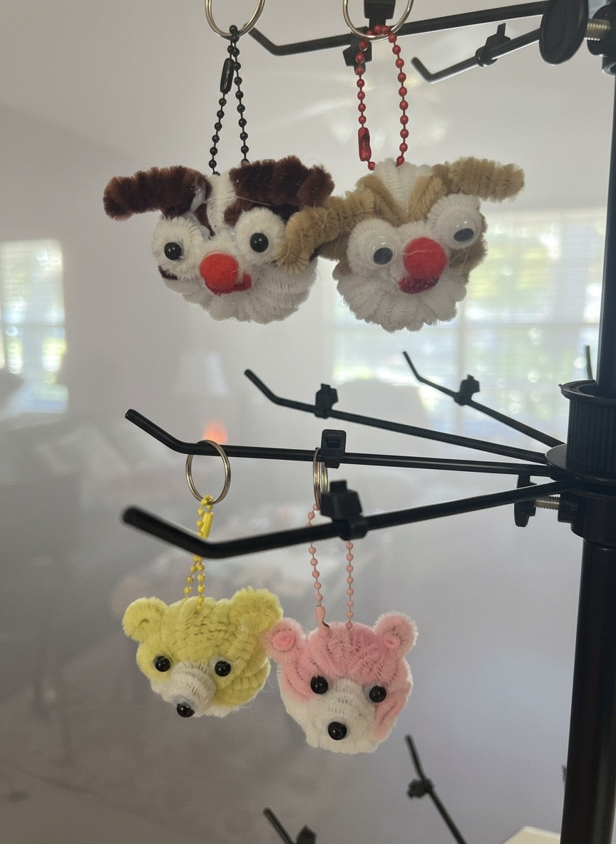 Top Head Bear Keychain