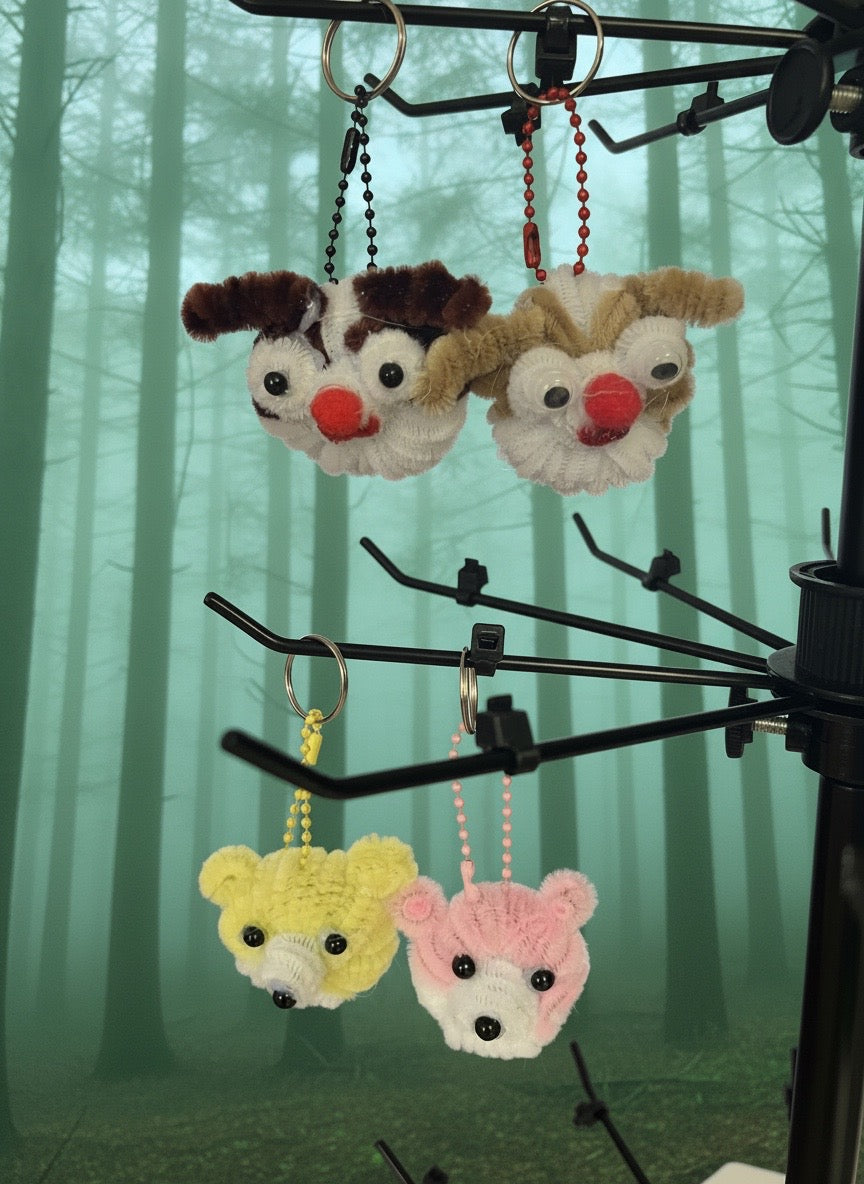 Top Head Bear Keychain
